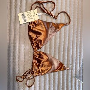 MONDAY SWIMWEAR Bronze KAUAI TOP size large